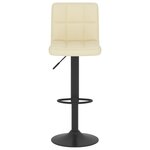 vidaXL Tabouret de bar Crème Tissu