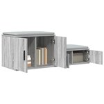 vidaXL Armoire de rangement 2 Pièces Gris Sonoma 103 x 41 x 40 cm