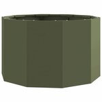 vidaXL Jardinière Vert olive 60 x 60 x 35 cm Acier