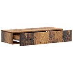 vidaXL Table d'appoint murale 87 5 x 34 5 x 17 cm Bois d'ingénierie