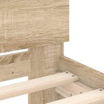 vidaXL Cadre de lit sans matelas chêne sonoma 135x190 cm