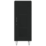 vidaXL Buffet Noir 34 5x34x90 cm Bois d'ingénierie