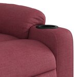 vidaXL Fauteuil de massage inclinable Rouge bordeaux Tissu
