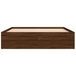 vidaXL Cadre de lit chêne marron 140x200 cm
