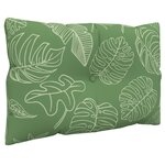 vidaXL Coussins de palette lot de 3 motif de feuilles tissu Oxford