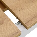 Table à Manager Table Extensible 135x86 cm Blanc
