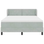 vidaXL Lit à ressorts avec matelas gris foncé 80x200 cm en velours