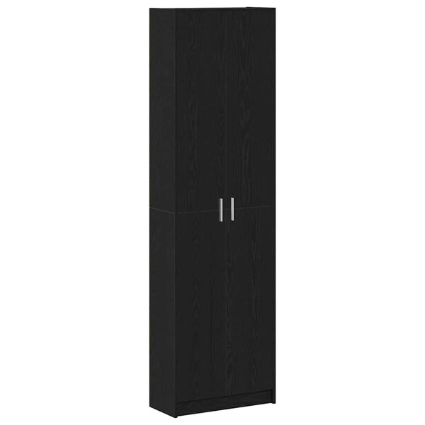 vidaXL Armoire Chêne noir 55 x 25 x 189 cm Bois d'ingénierie