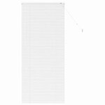 vidaXL Store de Fenêtre avec des rideaux Blanc Aluminium