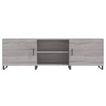 vidaXL Meuble TV sonoma gris 150x30x50 cm bois d'ingénierie