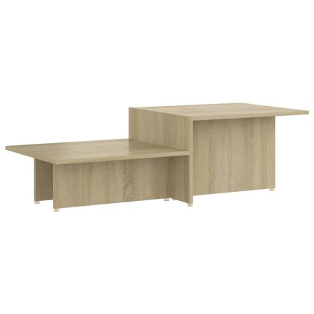 Vidaxl table basse chêne sonoma 111 5x50x33 cm bois d'ingénierie