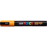 Marqueur pointe conique moyenne pc5m 1 8 - 2 5mm orange x 6 POSCA