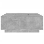 vidaXL Table basse gris béton 100x100x40 cm bois d'ingénierie
