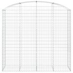 vidaXL Panier de gabions arqué 200x50x180/200 cm Fer galvanisé