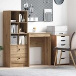 vidaXL Bureau chêne artisanal 60 x 40 x 76 cm Bois d'ingénierie