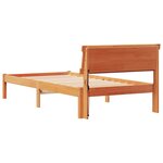 vidaXL Cadre de lit Marron cire 80 x 200 cm Bois massif en pin
