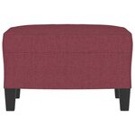 vidaXL Repose-pied Rouge bordeaux 60x50x41 cm Tissu