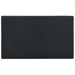 vidaXL Table de bar de jardin Noir 100x60 5x110 5 cm Résine tressée