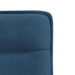 vidaXL Chaises à manger lot de 2 bleu tissu