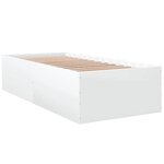 vidaXL Cadre de lit sans matelas blanc 100x200 cm