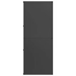 vidaXL Portant de bois chauffage noir 40x30x75 cm