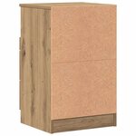 vidaXL Tables de chevet 2 Pièces chêne artisanal bois d'ingénierie