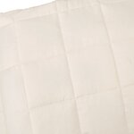 vidaXL Couverture lestée Crème clair 220x240 cm 11 kg Tissu