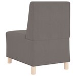 vidaXL Unité de Sofa Modulaire Sans Accoudoirs 3 Pièces Gris clair