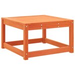 vidaXL Repose-pied de jardin cire marron bois de pin massif