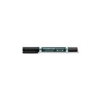 STAEDTLER 1 Marqueur permanent 348 Lumocolor duo, noir