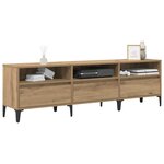 vidaXL Meuble TV avec tiroir Chêne artisanal 150 x 30 x 45 cm