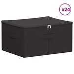vidaXL Boîte de rangement 24 pc Tissu intissé 43 x 34 x 23 cm 33 6 L