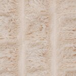 vidaXL Jeté Beige 200 x 150 cm Toison