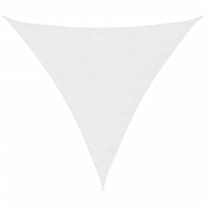 vidaXL Voile de parasol tissu oxford triangulaire 3 6x3 6x3 6 m blanc