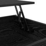 vidaXL Table basse Chêne noir 100 x 55 x 48 5 cm Bois d'ingénierie