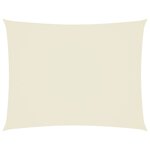 vidaXL Voile de parasol Tissu Oxford rectangulaire 4x6 m crème