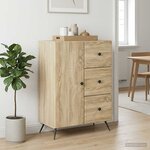 vidaXL Buffet Chêne Sonoma 66 x 34 5 x 90 cm Bois d'ingénierie