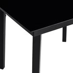 vidaXL Ensemble à manger jardin coussins 3Pièces marron poly rotin verre