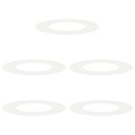 vidaXL Anneau d'arbre plat 5 Pièces Blanc Ø40/70 cm Acier