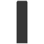 vidaXL Cloison de séparation noir 100x33x125 5 cm bois d'ingénierie