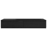 vidaXL Tiroirs de lit Chêne noir 80 x 36.5 x 16.5 cm Bois d'ingénierie