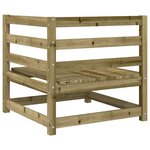 vidaXL Salon de jardin 8 Pièces bois de pin imprégné
