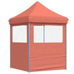 vidaXL Tente de fête 200 x 200 x 306 cm Terre cuite Tissu Oxford