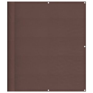 vidaXL Écran de balcon marron 120x800 cm 100 polyester oxford