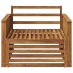 vidaXL Sofa de milieu extérieur Naturel