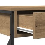 Table Console vidaXL Artisan Chêne 100x28x75 cm Bois d'ingénierie & Acier