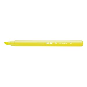 LOT de 22 Marqueur Fluorescent Milan Junior - Pointe Biseautée 1 - 4mm - Couleur Jaune
