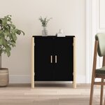 vidaXL Buffet Noir 62x38x70 cm Bois d'ingénierie