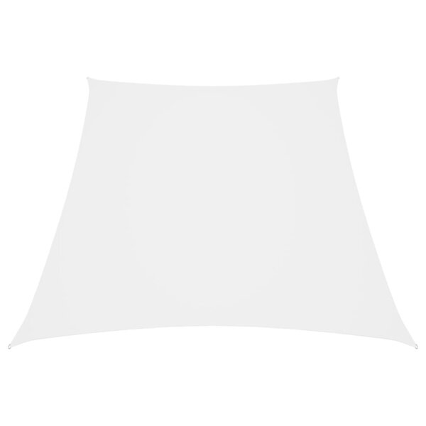 vidaXL Voile de parasol Tissu Oxford trapèze 3/4x3 m Blanc