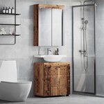 vidaXL Ensemble de mobilier de salle de bain TULUM Bois ancien